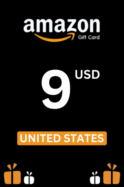 Amazon $9 USD Gift Card (United States) - Digital Code