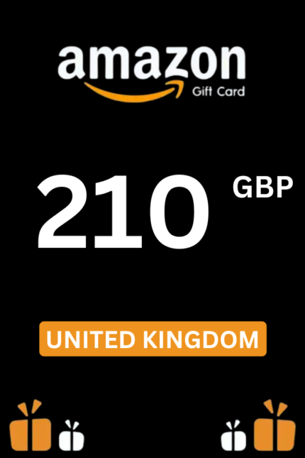 Amazon £210 GBP Gift Card (United Kingdom) - Digital Code