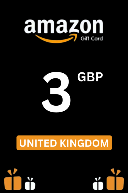 Amazon £3 GBP Gift Card (United Kingdom) - Digital Code