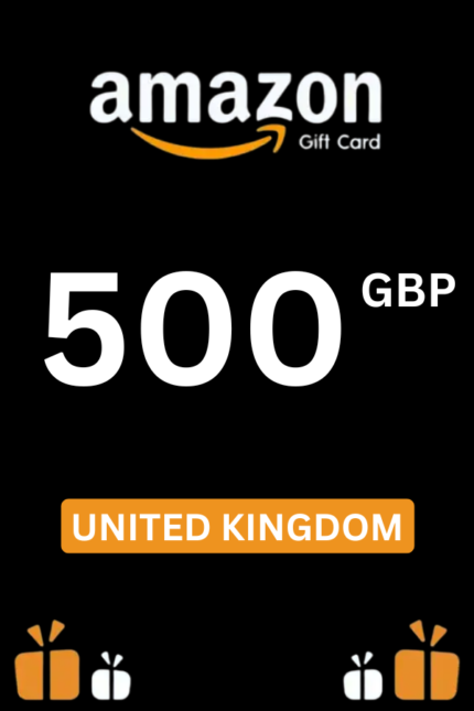 Amazon £500 GBP Gift Card (United Kingdom) - Digital Code
