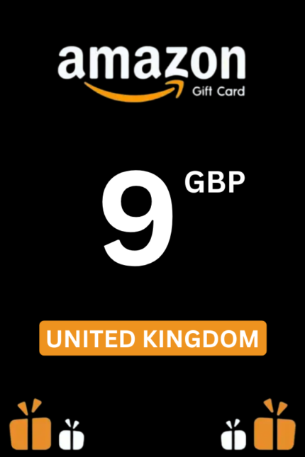 Amazon £9 GBP Gift Card (United Kingdom) - Digital Code