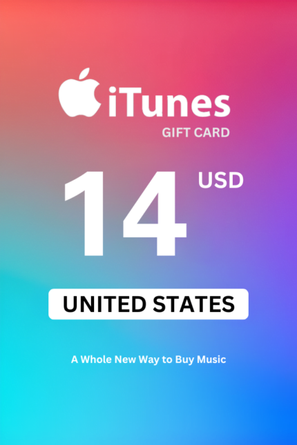 Apple iTunes $14 USD Gift Card (United States) - Digital Code