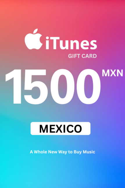 Apple iTunes $1500 MXN Gift Card (Mexico) - Digital Code