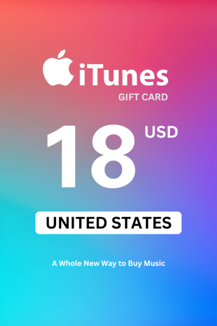 Apple iTunes $18 USD Gift Card (United States) - Digital Code