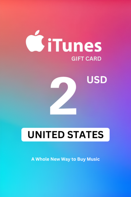 Apple iTunes $2 USD Gift Card (United States) - Digital Code