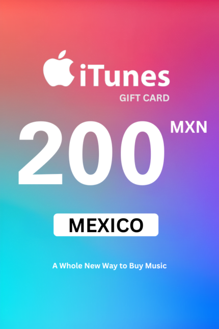 Apple iTunes $200 MXN Gift Card (Mexico) - Digital Code