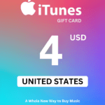 Apple iTunes $4 USD Gift Card (United States) - Digital Code
