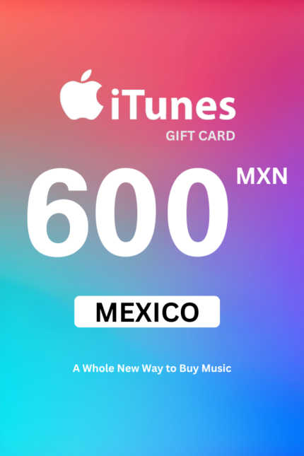 Apple iTunes $600 MXN Gift Card (Mexico) - Digital Code