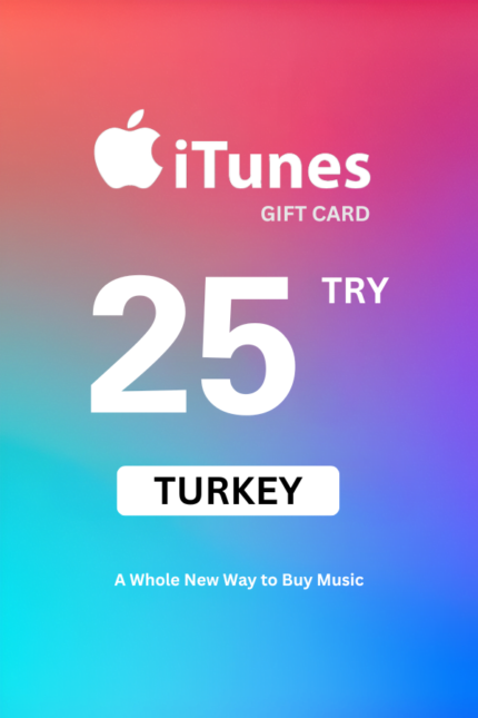 Apple iTunes ₺25 TRY Gift Card (Turkey) - Digital Code