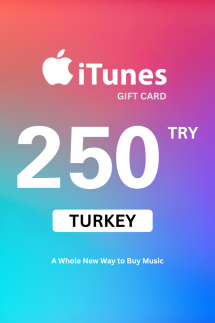 Apple iTunes ₺250 TRY Gift Card (Turkey) - Digital Code