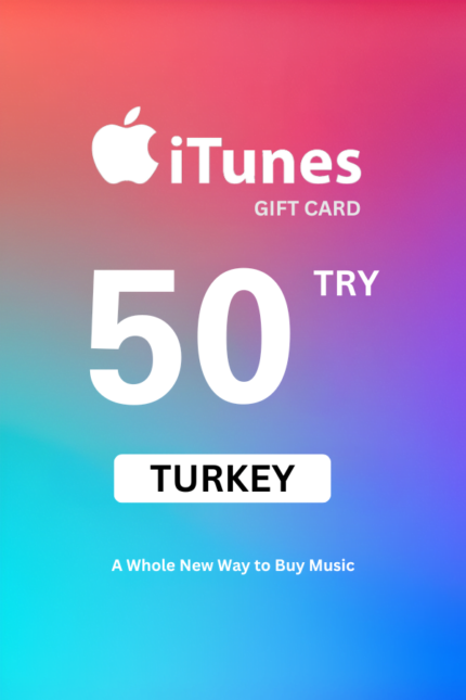 Apple iTunes ₺50 TRY Gift Card (Turkey) - Digital Code