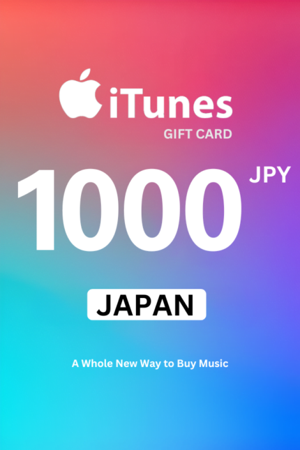 Apple iTunes 1000 JPY Gift Card (Japan) - Digital Code