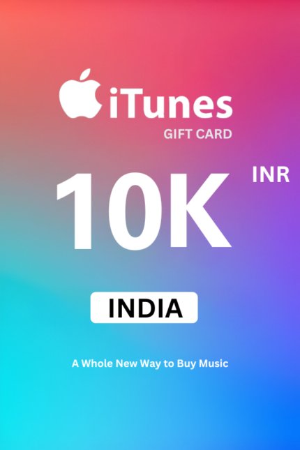 Apple iTunes 10000 INR Gift Card (India) - Digital Code