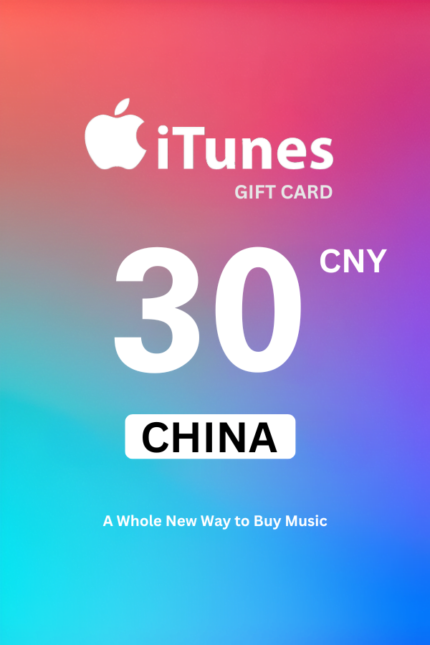 Apple iTunes 30 CNY Gift Card (China) - Digital Code