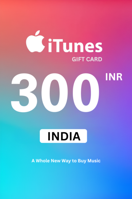 Apple iTunes 300 INR Gift Card (India) - Digital Code