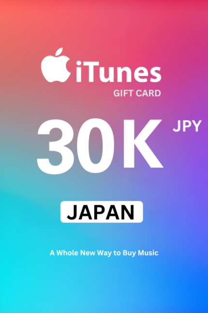 Apple iTunes 30000 JPY Gift Card (Japan) - Digital Code