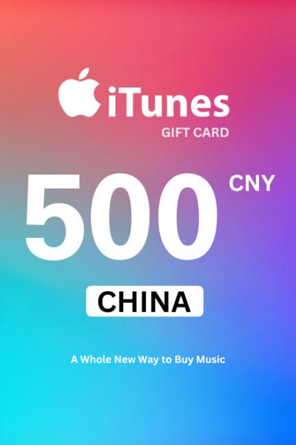 Apple iTunes 500 CNY Gift Card (China) - Digital Code
