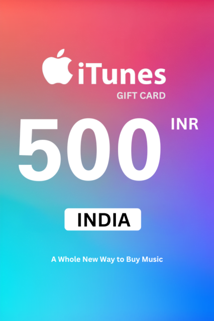 Apple iTunes 500 INR Gift Card (India) - Digital Code