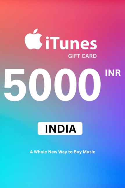 Apple iTunes 5000 INR Gift Card (India) - Digital Code