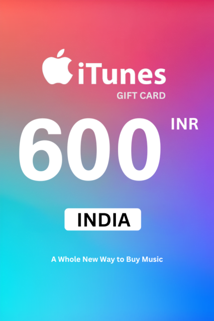 Apple iTunes 600 INR Gift Card (India) - Digital Code
