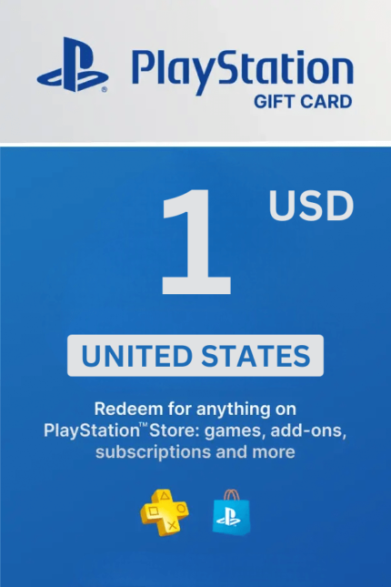 PlayStation Store $1 USD Gift Card  (United States) - Digital Code