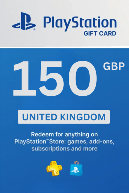 PlayStation Store £150 GBP Gift Card (United Kingdom) - Digital Code