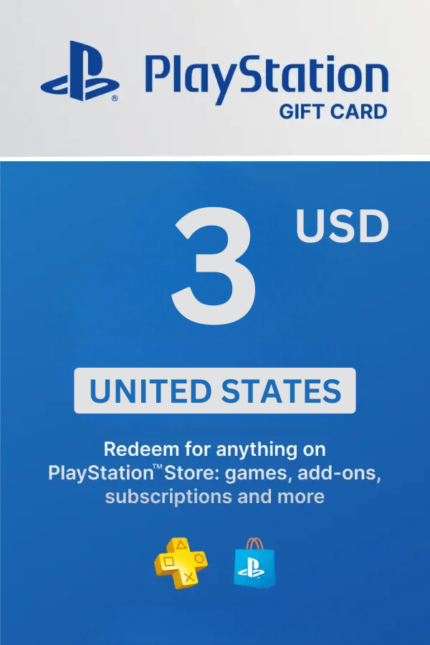 PlayStation Store $3 USD Gift Card  (United States) - Digital Code