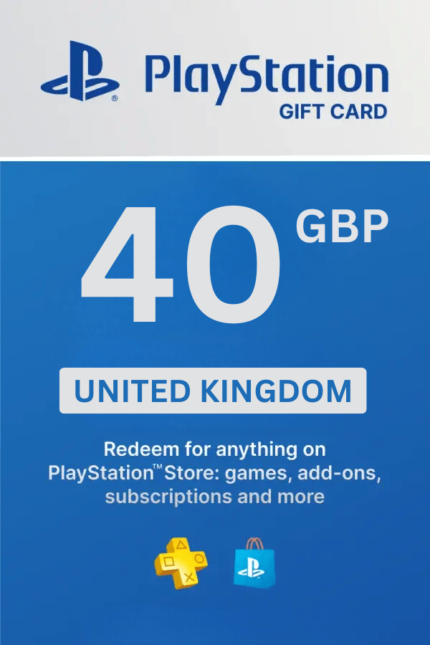 PlayStation Store £40 GBP Gift Card (United Kingdom) - Digital Code