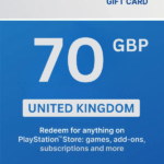 PlayStation Store £70 GBP Gift Card (United Kingdom) - Digital Code
