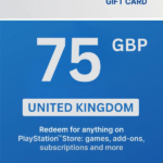 PlayStation Store £75 GBP Gift Card (United Kingdom) - Digital Code
