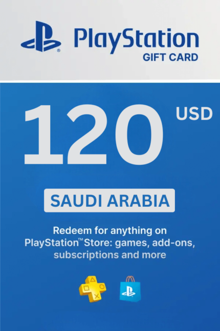 PlayStation Store 120 USD Gift Card (Saudi Arabia) - Digital Code