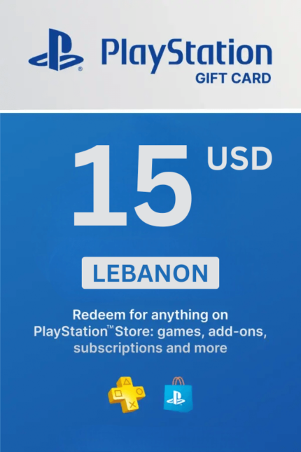 PlayStation Store 15 USD Gift Card (Lebanon) - Digital Code