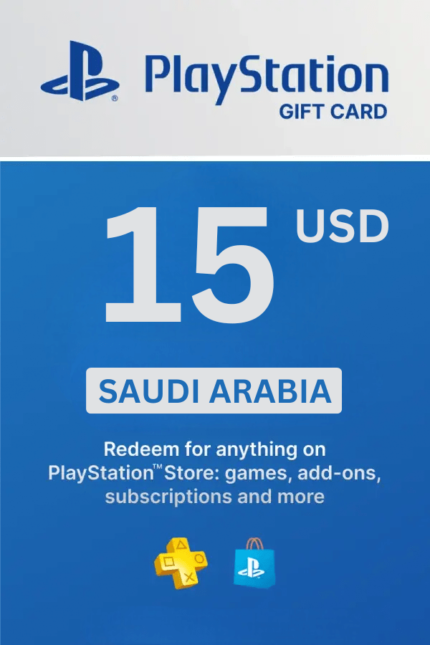 PlayStation Store 15 USD Gift Card (Saudi Arabia) - Digital Code