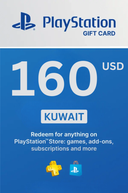 PlayStation Store 160 USD Gift Card (Kuwait) - Digital Code