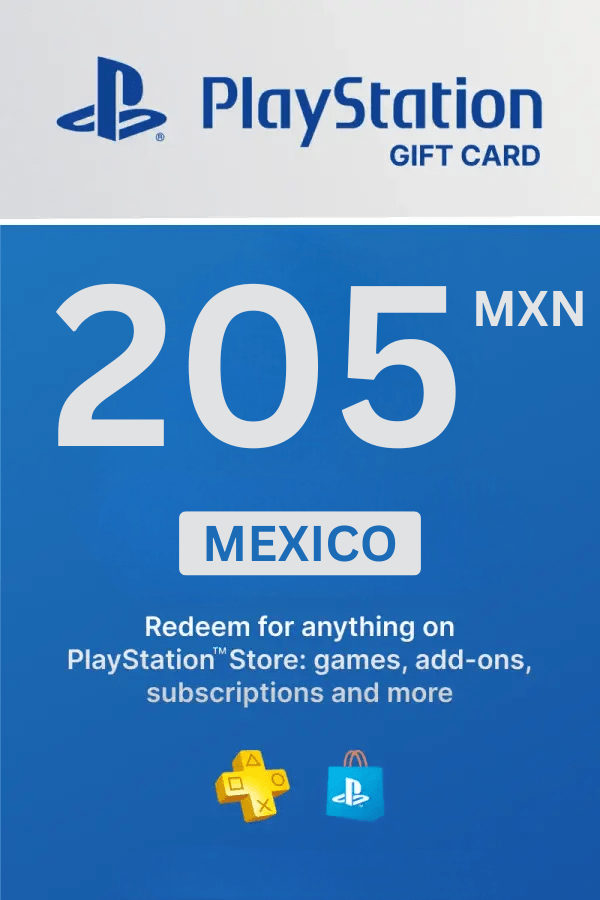 PlayStation Store 205 MXN Gift Card (Mexico) PlayStation Store 205 MXN Gift Card (Mexico) - Digital Code - Image 1