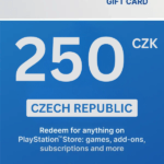 PlayStation Store 250 CZK Gift Card (Czech Republic) - Digital Code