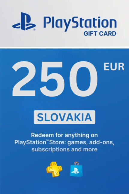 PlayStation Store 250 EUR Gift Card (Slovakia) - Digital Code