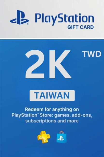 PlayStation Store 2000 TWD Gift Card (Taiwan) - Digital Code