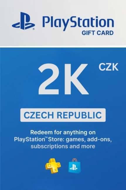 PlayStation Store 2000 CZK Gift Card (Czech Republic) - Digital Code
