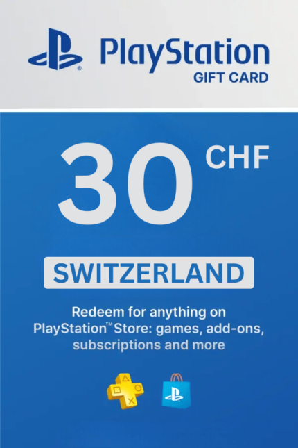 PlayStation Store 30 CHF Gift Card (Switzerland) - Digital Code