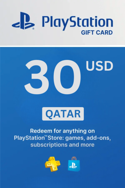 PlayStation Store 30 USD Gift Card (Qatar) - Digital Code