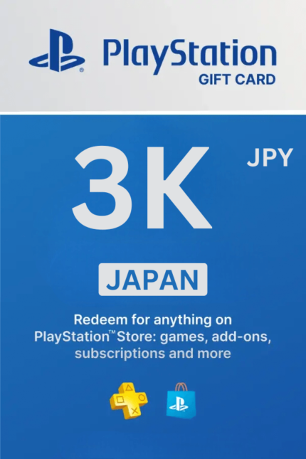 PlayStation Store 3000 JPY Gift Card (Japan) - Digital Code