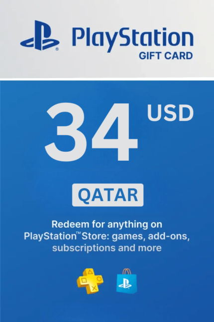 PlayStation Store 34 USD Gift Card (Qatar) - Digital Code