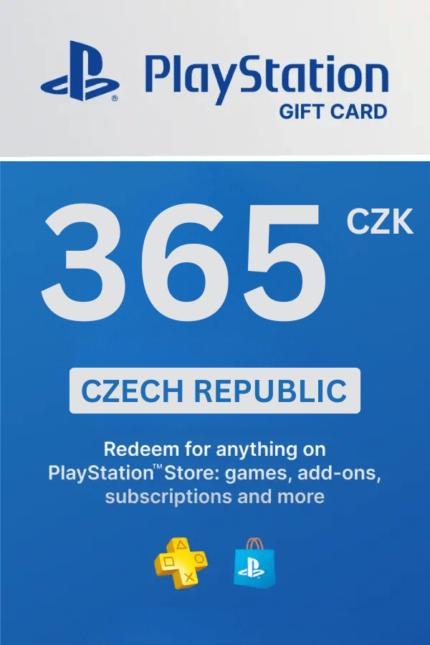 PlayStation Store 365 CZK Gift Card (Czech Republic) - Digital Code