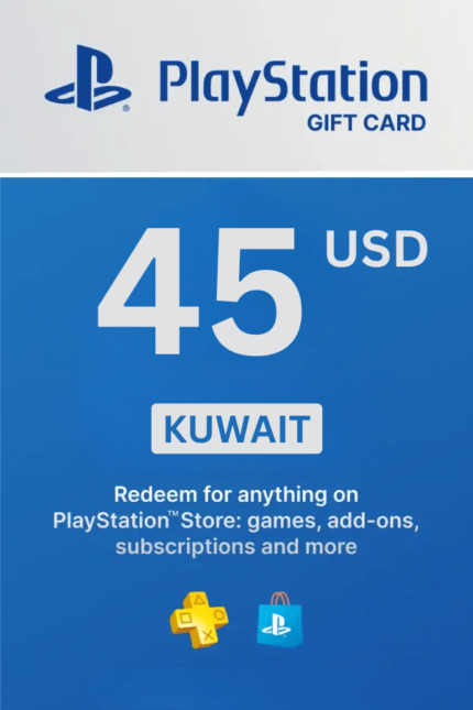 PlayStation Store 45 USD Gift Card (Kuwait) - Digital Code