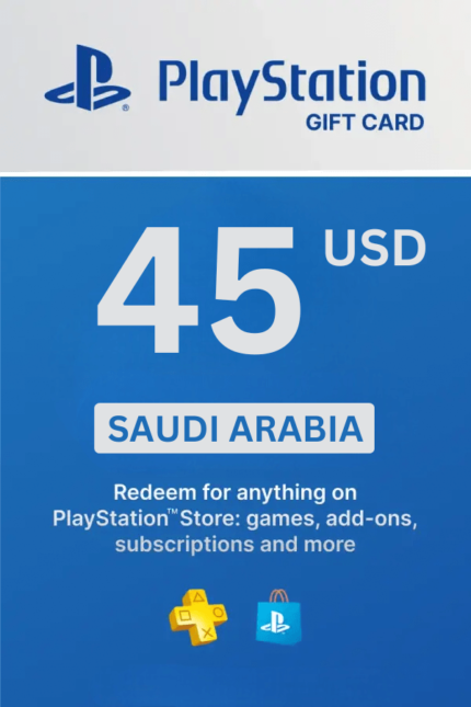 PlayStation Store 45 USD Gift Card (Saudi Arabia) - Digital Code