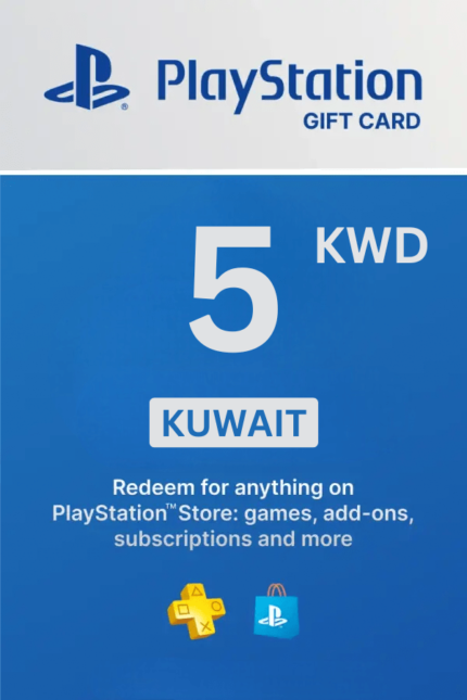 PlayStation Store 5 KWD Gift Card (Kuwait) - Digital Code