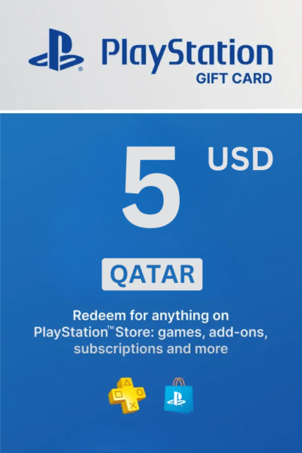 PlayStation Store 5 USD Gift Card (Qatar) - Digital Code