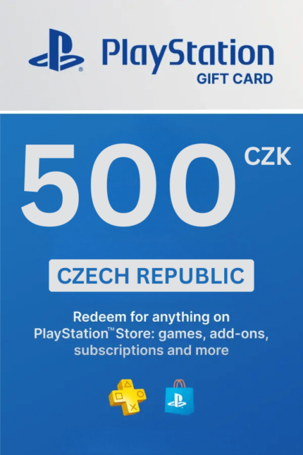 PlayStation Store 500 CZK Gift Card (Czech Republic) - Digital Code