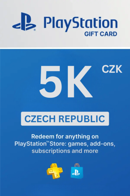 PlayStation Store 5000 CZK Gift Card (Czech Republic) - Digital Code